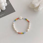 Multicolour Bead Choker Necklace Pendant Bead Decoration Bracelet Bohemia Summer Beach Beach Clavicle Chain Jewelry