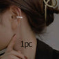 Fashion Unique Eight Pointed Star Clip Earrings For Women Girls No Piercing Fake Cartilage Ear Cuff Party Jewelry Gifts