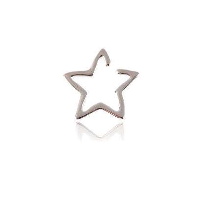 2Pcs 2024 New Fashion Hollow Star Fake Piercing Ear Cuff Non-Piercing Ear Clip Earrings For Women Man Earrings Jewelry Gift